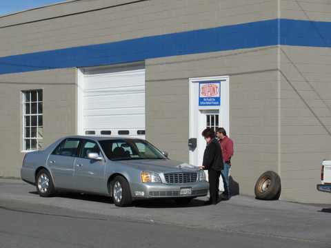 Cadillac paint repair.